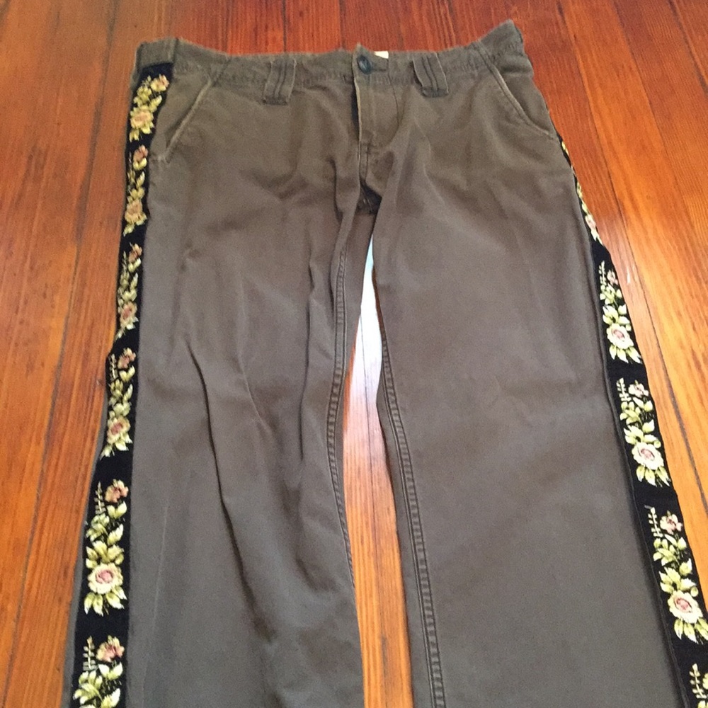 Boho Hiphuggers- Vintage With Velvet Brocade